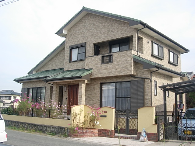 緑の屋根の可愛い洋風住宅　大牟田市O様邸